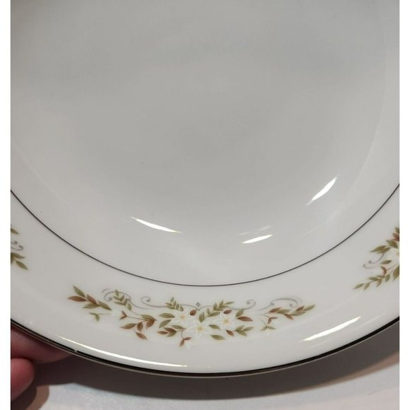 Vtg International Silver Company 326 "Springtime" Serving Bowl Silver Rim - Picture 6 of 10